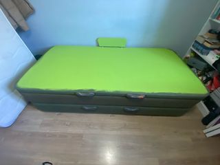 Cama nido con gran arcón de almacenaje , canape