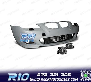PARAGOLPES DELANTERO BMW E60 61 07-10 LOOK M PDC + NIEBLAS