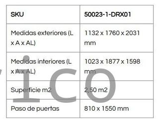Caseta Metálica Eco Pent Roof 113x176x203 cm - Duramax
