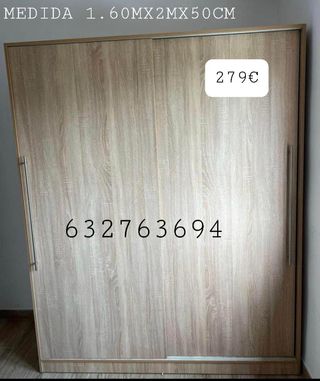 Armario corredero 1,6m