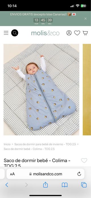Saco de dormir Mollis & Co Pijama burbuja
