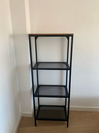 Estantería Ikea 4 baldas metal y madera