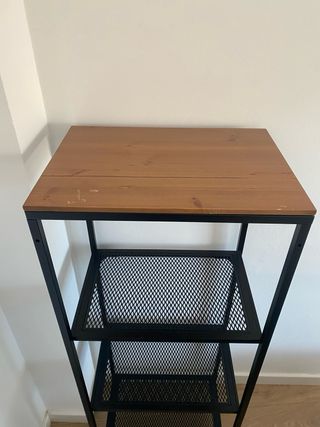 Estantería Ikea 4 baldas metal y madera