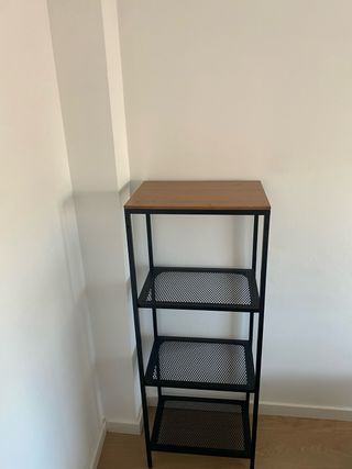 Estantería Ikea 4 baldas metal y madera