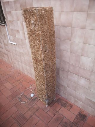 Lámpara de pie de mimbre 135cm