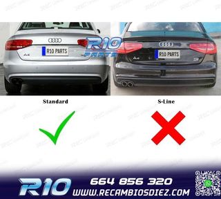 DIFUSOR AUDI A4 B8 09-11 LOOK S LINE