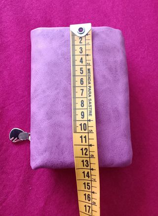 Cartera rosa  con correa