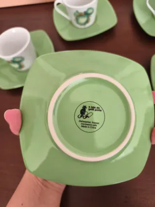 Juego café 12 piezas floral