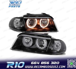 FAROS OJOS ANGEL AUDI A4 99-00 FONDO NEGRO