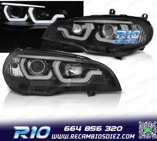 FAROS BMW X5 E70 07-13 TUBE LIGHT DRL BLACK