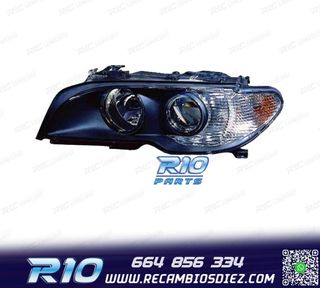 FARO IZQ + INTERMITENTE BMW SERIE 3 E46 COUPÉ FONDO NEGRO