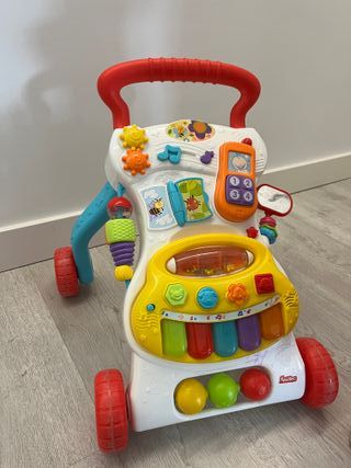 Andador bebé musical con piano y teléfono