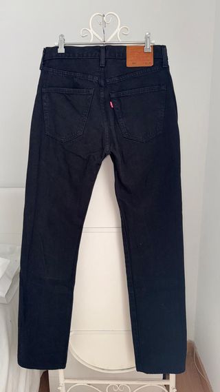 Levi's 501 W 30 Vaqueros Rectos Negro Hombre Mujer