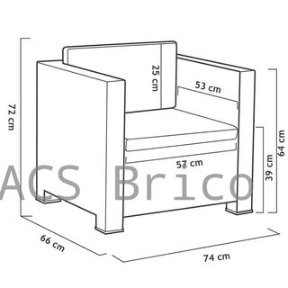 Muebles Jardín Manhattan Grafito