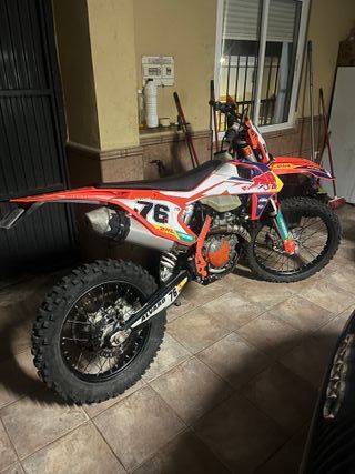 KTM Enduro Moto Naranja/Blanca