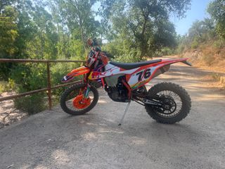 KTM Enduro Moto Naranja/Blanca