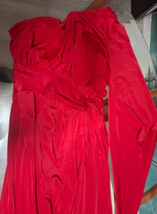 Vestido largo Miss Ord rojo talla L