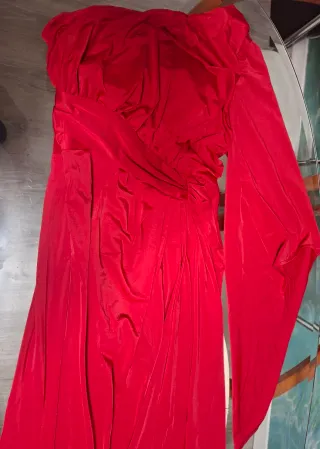 Vestido largo Miss Ord rojo talla L