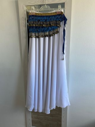 Conjunto Danza del Vientre: Falda + Velo + Pañuelo