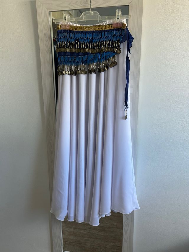 Conjunto Danza del Vientre: Falda + Velo + Pañuelo
