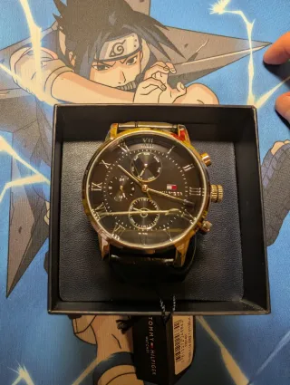 Reloj Tommy Hilfiger Negro y Plateado