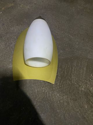 Lámpara colgante de cristal y metal