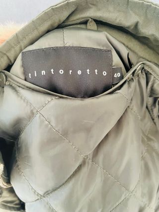 Abrigo Tintoretto verde talla 40