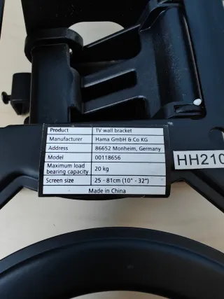 Soporte pared TV Hama HH210712