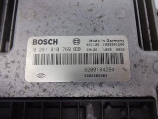 Centralita del motor Renault megane 0281010769 8200184294 8200269883