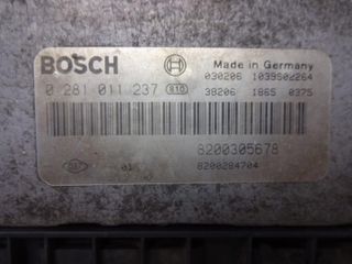 Centralita del motor Renault 0281011237 8200305678 8200284704