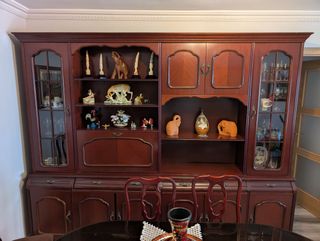 Conjunto comedor clásico: mesa y 6 sillas