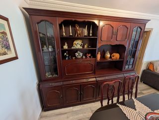 Conjunto comedor clásico: mesa y 6 sillas