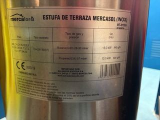 Estufa de jardín a gas propano