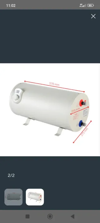 Calentador Boiler Waitech Camper