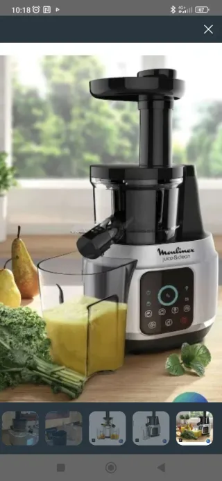 Licuadora Extractor Moulinex Juice & Clean