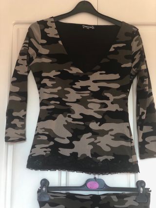 Conjunto camuflaje elegante S