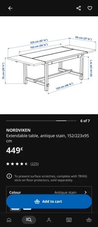 Mesa Comedor Extensible Ikea Nordviken Madera