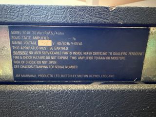 Amplificador Marshall Master Lead Combo