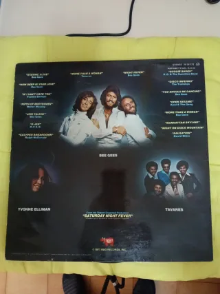 Vinilo LP Fiebre Sábado Noche Banda Sonora Origina