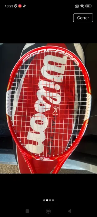 Raqueta Wilson Federer con funda