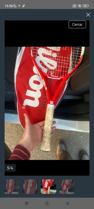Raqueta Wilson Federer con funda