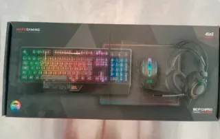 Pack Teclado Gaming Mars Gaming MCP124PRO 4en1