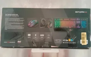 Pack Teclado Gaming Mars Gaming MCP124PRO 4en1