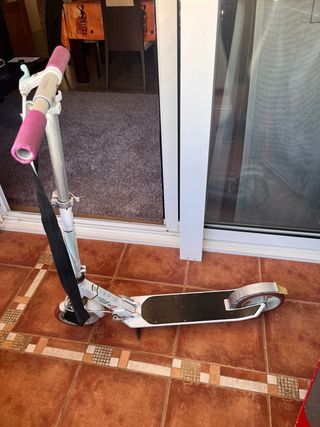 Patinete Oxelo MID 9 rosa y blanco