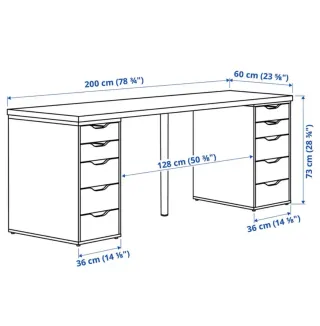 Escritorio/Tocador Blanco Ikea