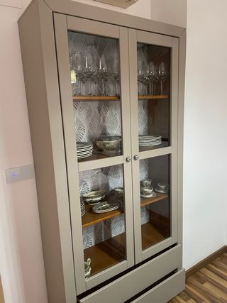 Vitrina Vintage Madera y Cristal