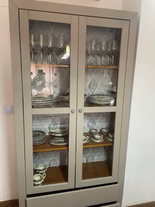 Vitrina Vintage Madera y Cristal