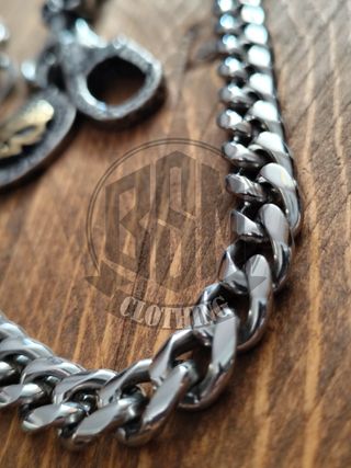 Catena Portafoglio Harley Davidson Teschio Oro