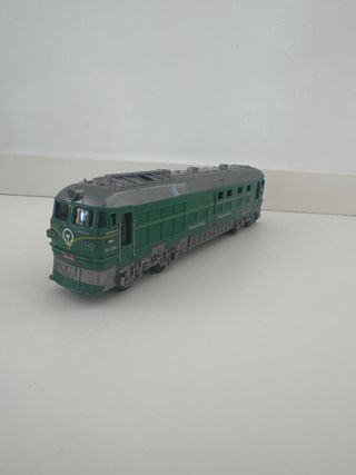 Tren de juguete verde DF7-7246 con luces y sonido
