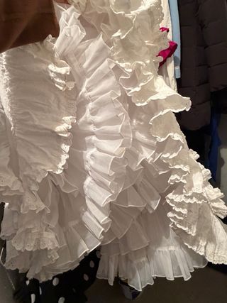 Traje de flamenca blanco